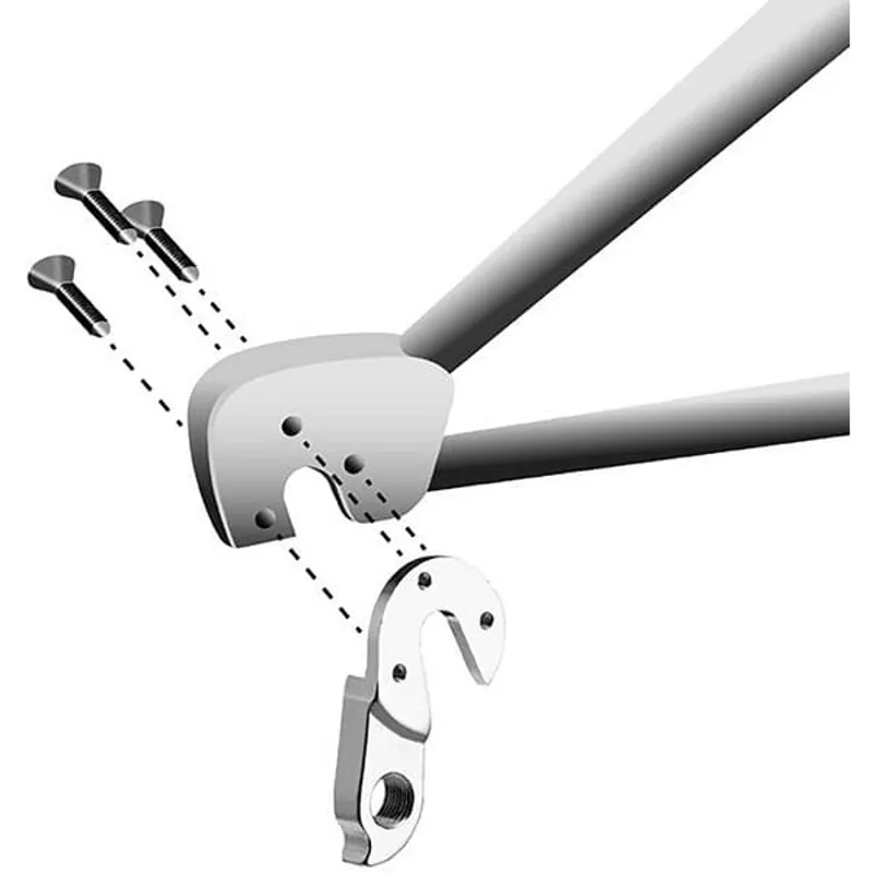 M Part Gear Hanger Pinarello in Silver-2