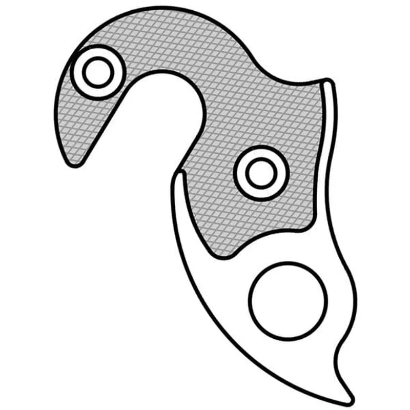 M Part Gear Hanger Centurion - Merida - Wilier in Silver-3