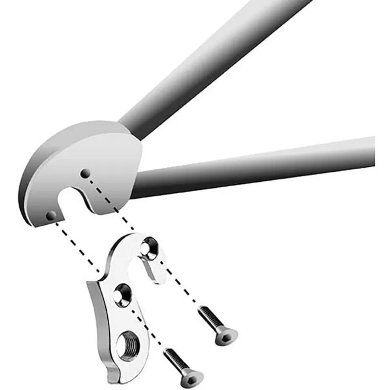 M Part Gear Hanger Bulls - Focus - Raleigh etc. in Silver-2