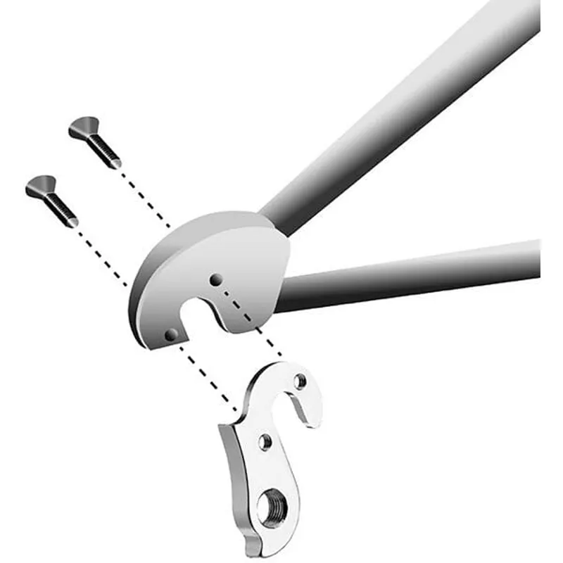 M Part Gear Hanger Bulls - Focus - Raleigh etc. in Silver-2