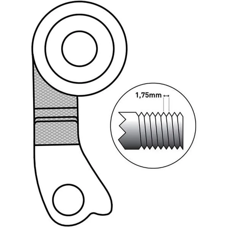 M Part Gear Hanger Bulls Direct Mount M12 1.75 in Black-4