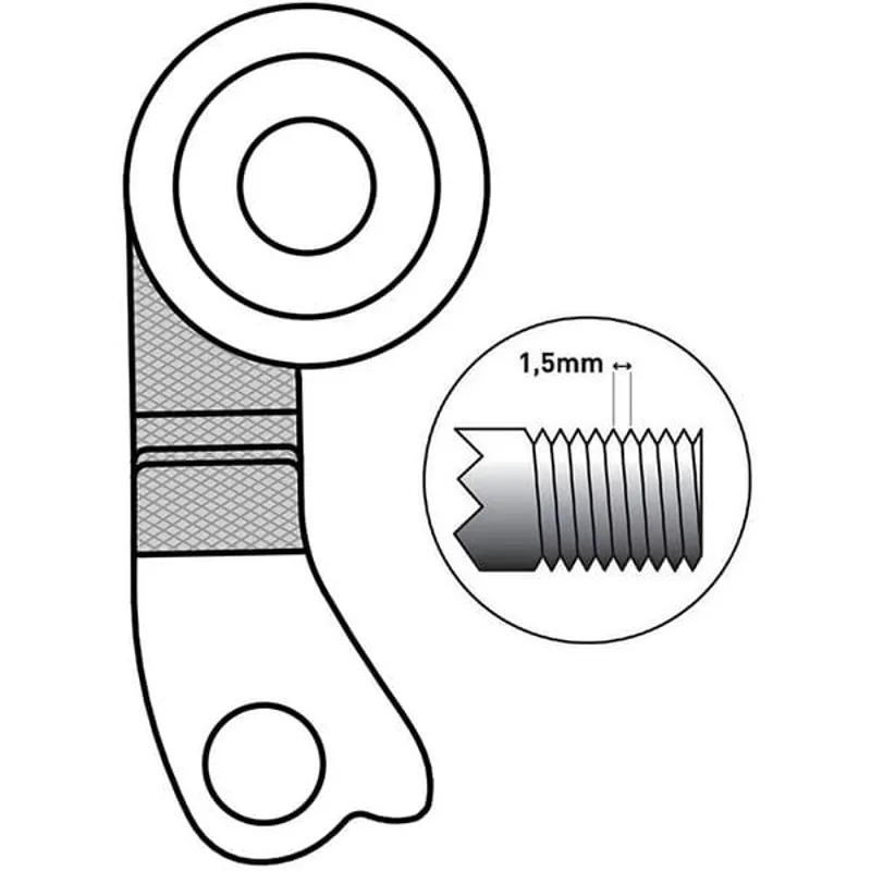 M Part Gear Hanger Bulls Direct Mount M12 1.5 in Black-4