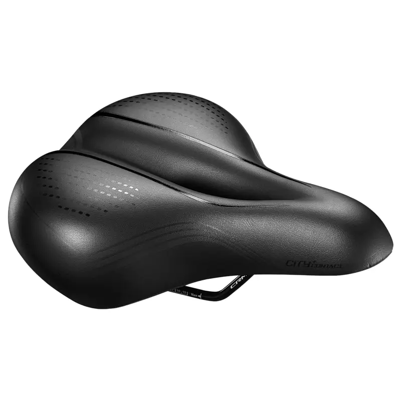 Balfes Bikes Giant Contact City+ Saddle in Black | Free postage over £30, £10 off first order, price match & 0% finance.