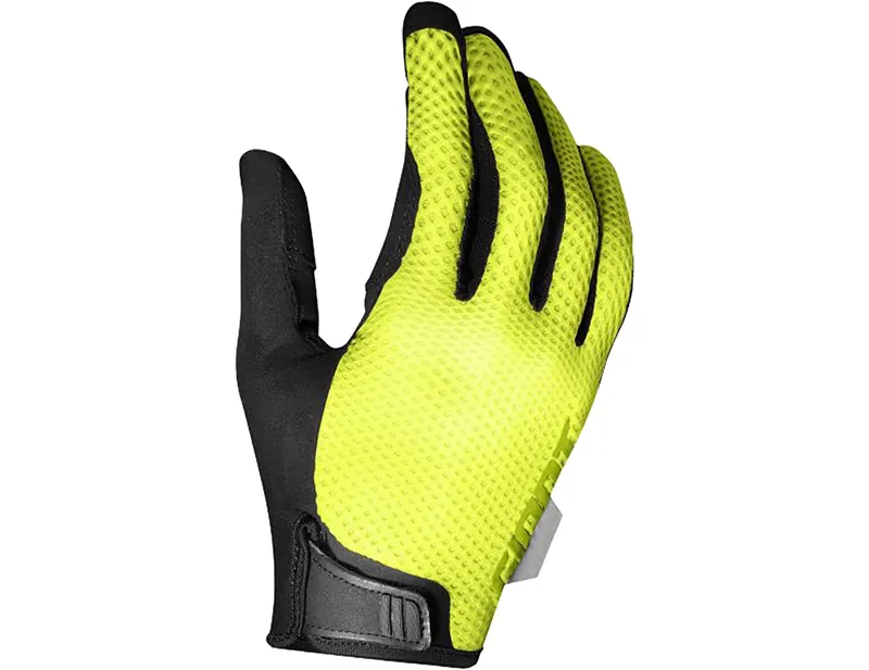 Giant Pace Gel Full Finger Gloves in Neon Yellow