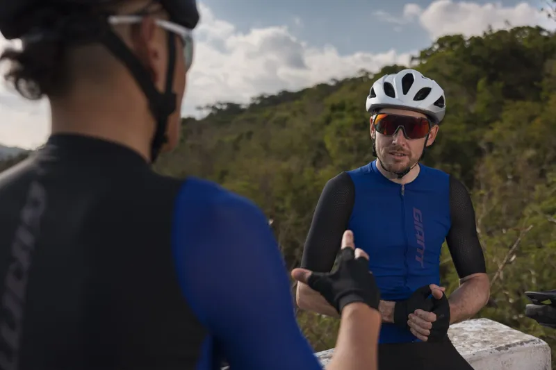 Giant Race Day Short Sleeve Jersey in Blue/Black-8