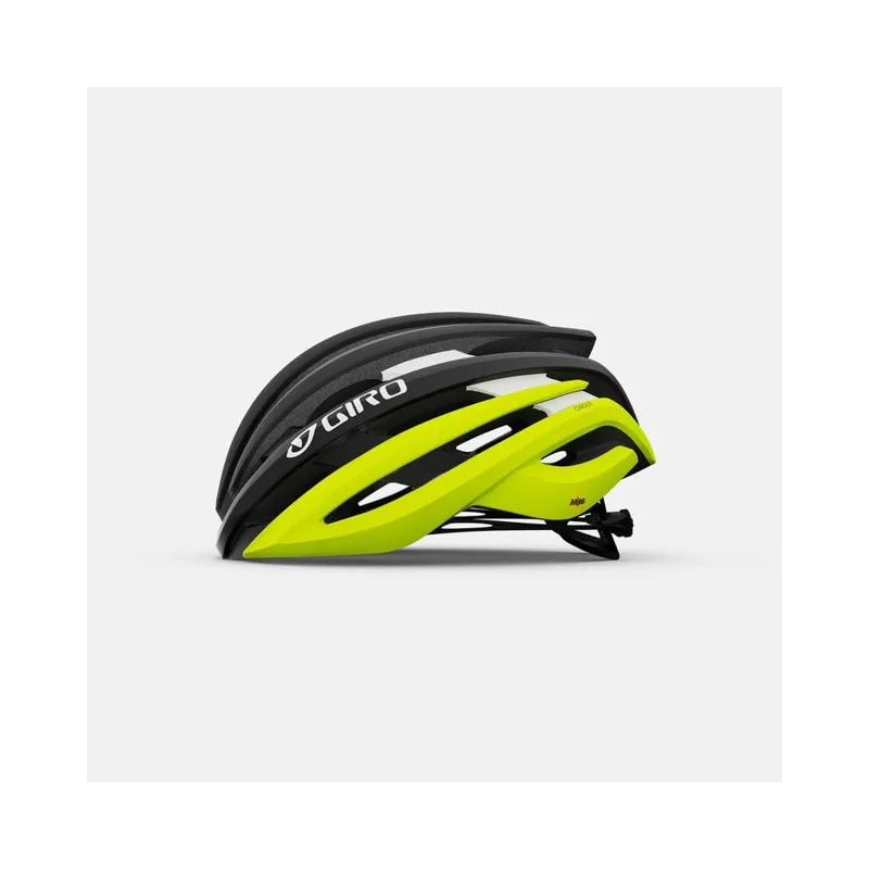 Giro Cinder MIPS Road Helmet in Matte Black/Highlight Yellow-1