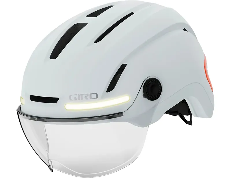 Giro Ethos MIPS LED Shield Helmet in Matte White