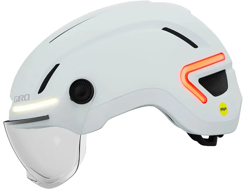 Giro Ethos MIPS LED Shield Helmet in Matte White-1