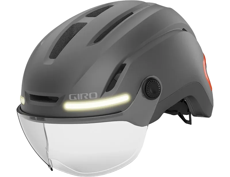 Balfes Bikes Giro Ethos MIPS LED Shield Helmet in Graphite | Free postage over £30, £10 off first order, price match & 0% finance.