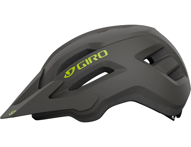 Giro Fixture II MTB Helmet in Matte Black/Green-1