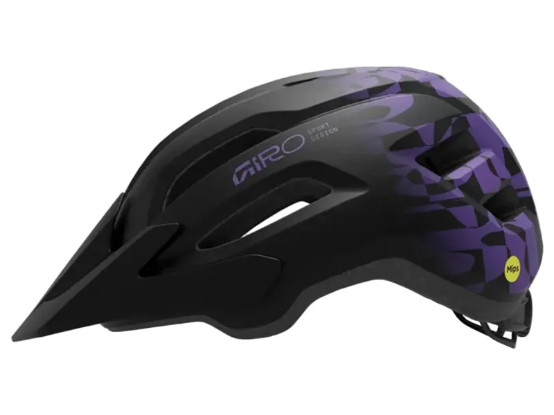 Giro Fixture MIPS II MTB Helmet in Matte Black/Purple Rush-1