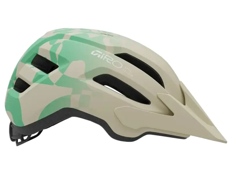 Giro Fixture MIPS II MTB Helmet in Matte Stone/Green Rush-2