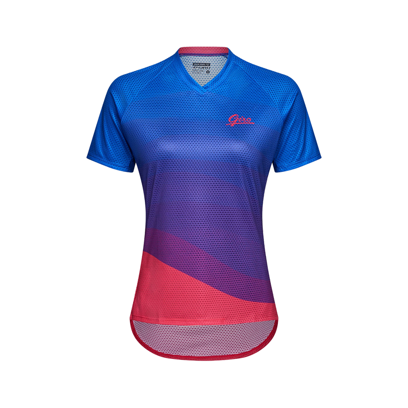 Balfes Bikes Giro Women's Roust Short Sleeve Jersey in Blue | Free postage over £30, £10 off first order, price match & 0% finance.