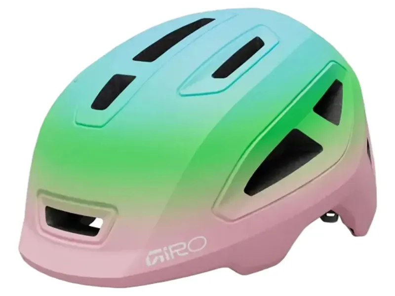 Giro Scamp II Youth Helmet in Matte Pink/Vivid Green Fade