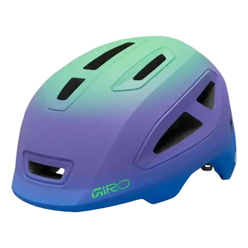 Balfes Bikes Giro Scamp Mips II Youth Helmet in Matte Blue Jewel/Vivid Green Fade | Free postage over £30, £10 off first order, price match & 0% finance.