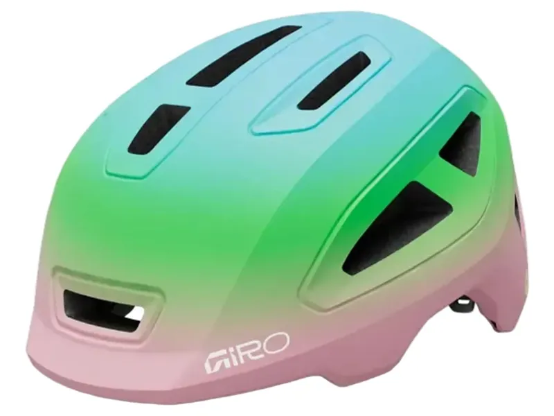 Giro Scamp Mips II Youth Helmet in Matte Light Pink/Vivid Green Fade