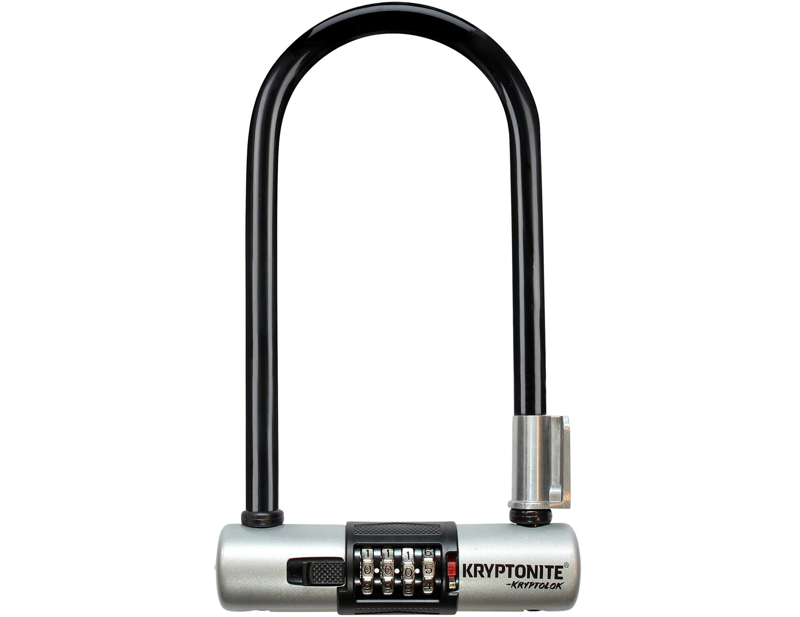 Kryptonite Kryptolok Combo Standard U-Lock with bracket Sold Secure Gold in Black