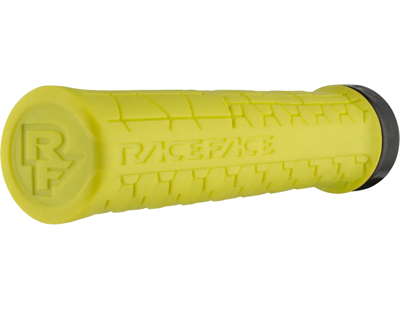 Balfes Bikes Race Face Lock-On Getta Grips in Yellow/Black | Free postage over £30, £10 off first order, price match & 0% finance.