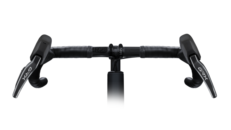 Shimano BL-RX825 GRX Lever and BR-RX820 calliper left rear in Black-6