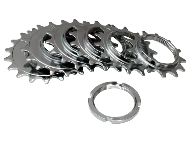 Gusset 3/32 Fixed Sprocket in Silver