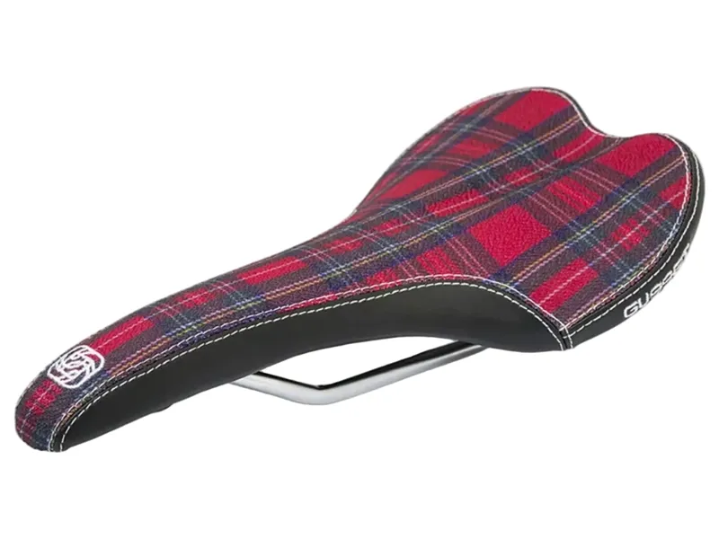 Gusset R-Series Race Road/XC MTB Dual Density Saddle 277x142 in Tartan