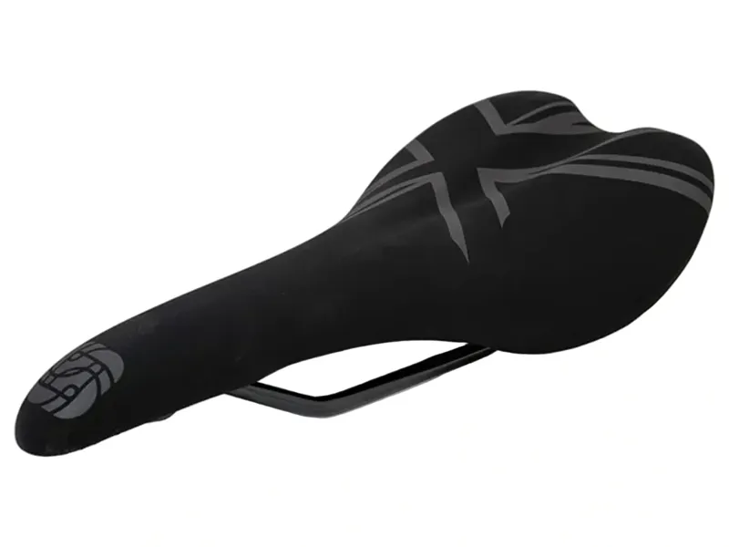 Gusset R-Series Race Road/XC MTB Dual Density Saddle in Black Jack