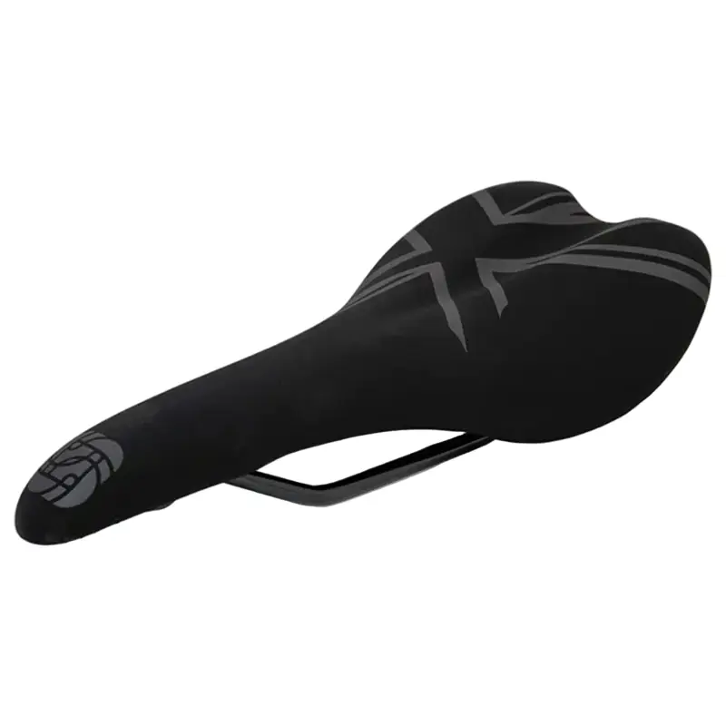 Balfes Bikes Gusset R-Series Race Road/XC MTB Dual Density Saddle in Black Jack | Free postage over £30, £10 off first order, price match & 0% finance.