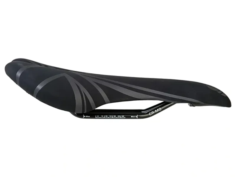 Gusset R-Series Race Road/XC MTB Dual Density Saddle in Black Jack-1
