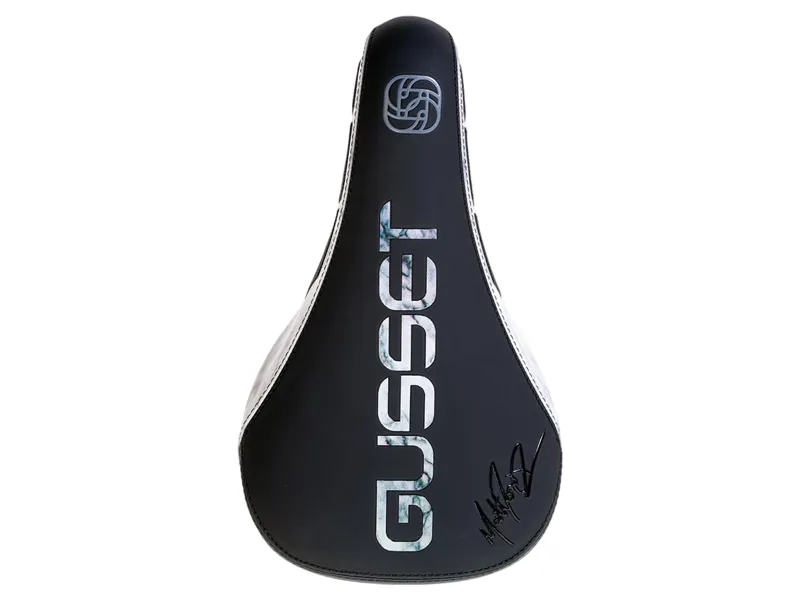 Gusset S2 DJ MJ Signature Saddle 234x132mm in Grey Marble-2