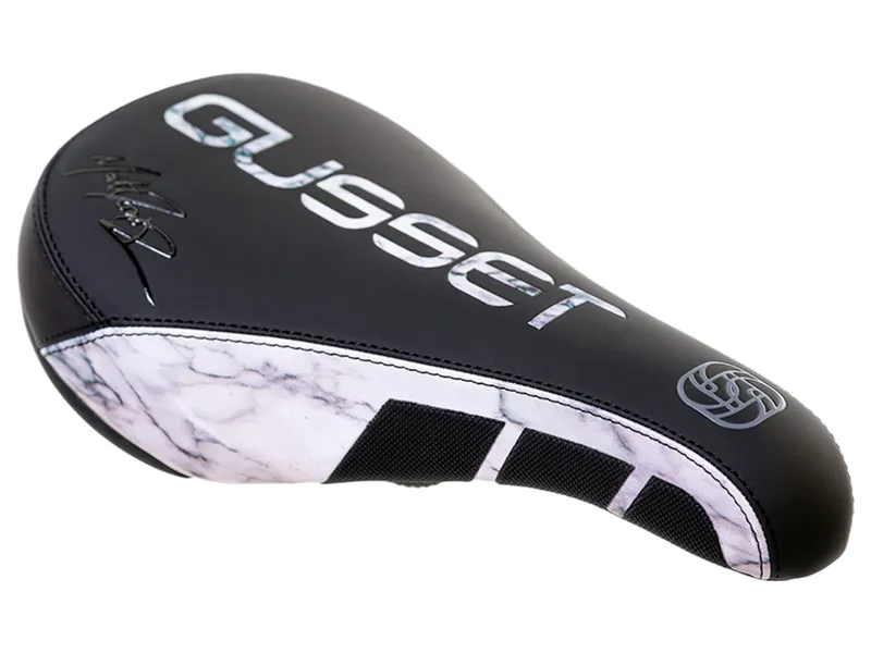 Gusset S2 DJ MJ Signature Saddle 234x132mm in Grey Marble-4