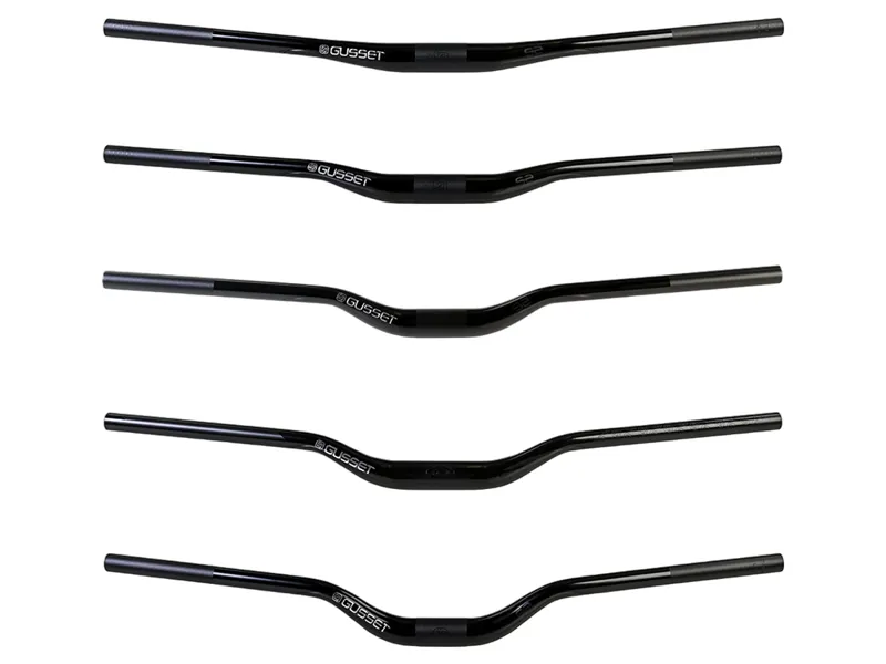 Gusset S2 Riser Bars 7050 Alloy 35mm Clamp 800mm Wide in Black-4