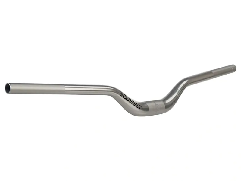 Gusset S2 Riser Bars 7050 Alloy 35mm Clamp 800mm Wide in Silver-1