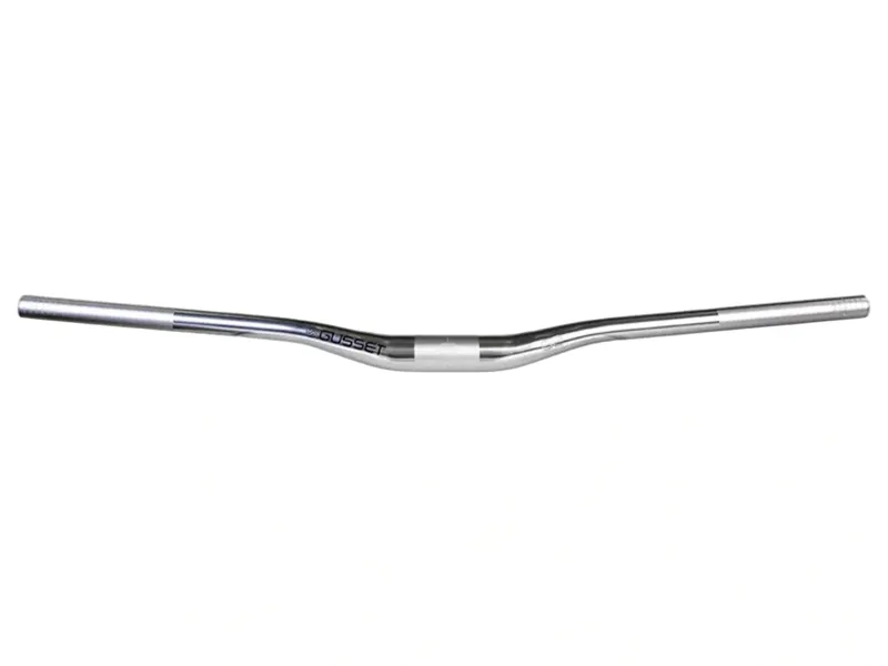 Gusset S2 Riser Bars 7050 Alloy 800mm 35mm Clamp in Silver-2