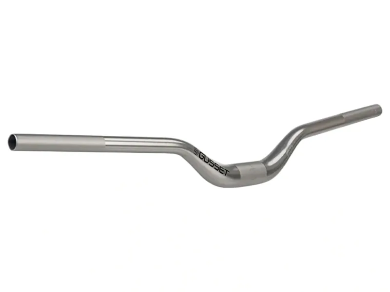 Gusset S2 Riser Bars 7050 Alloy 800mm 35mm Clamp in Silver-1