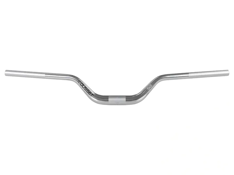 Gusset S2 Riser Bars 7050 Alloy 800mm 35mm Clamp in Silver