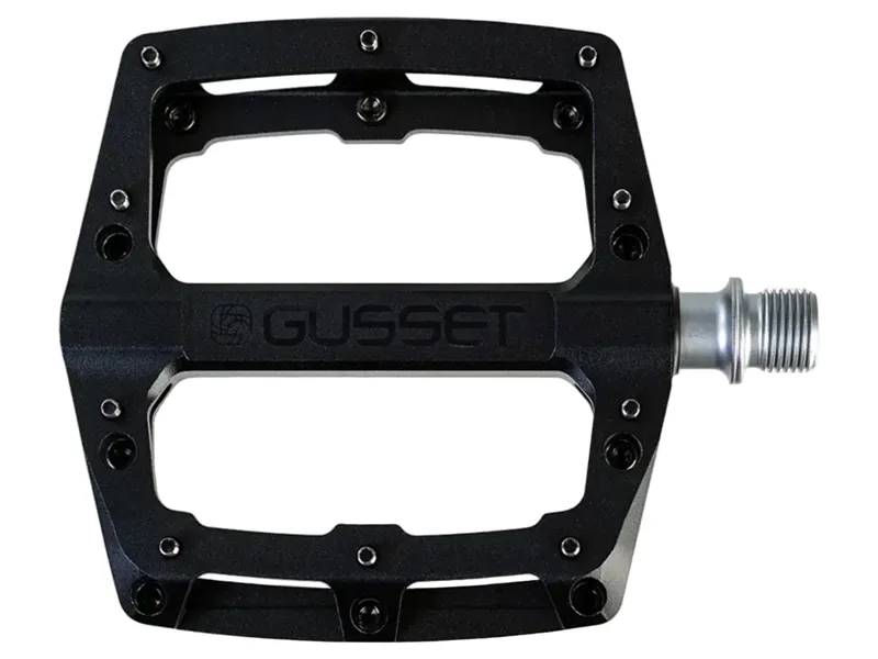 Gusset Slim Jim CNC Low Profile Platform Pedal 9/16 in Stealth Black