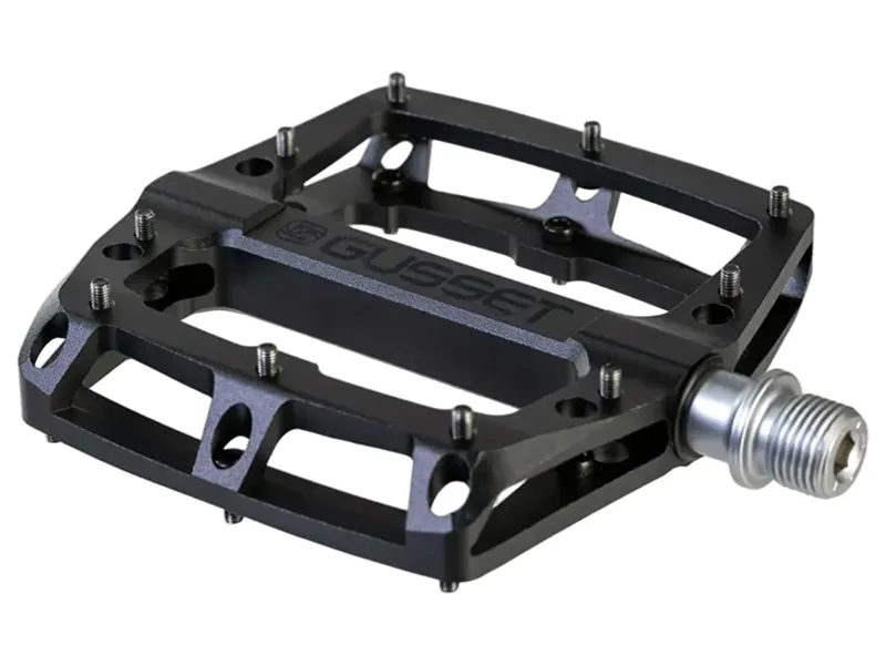 Gusset Slim Jim CNC Low Profile Platform Pedal 9/16 in Stealth Black-3