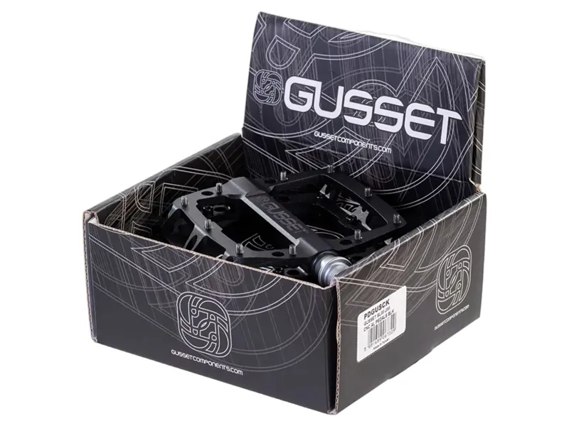 Gusset Slim Jim CNC Low Profile Platform Pedal 9/16 in Stealth Black-4