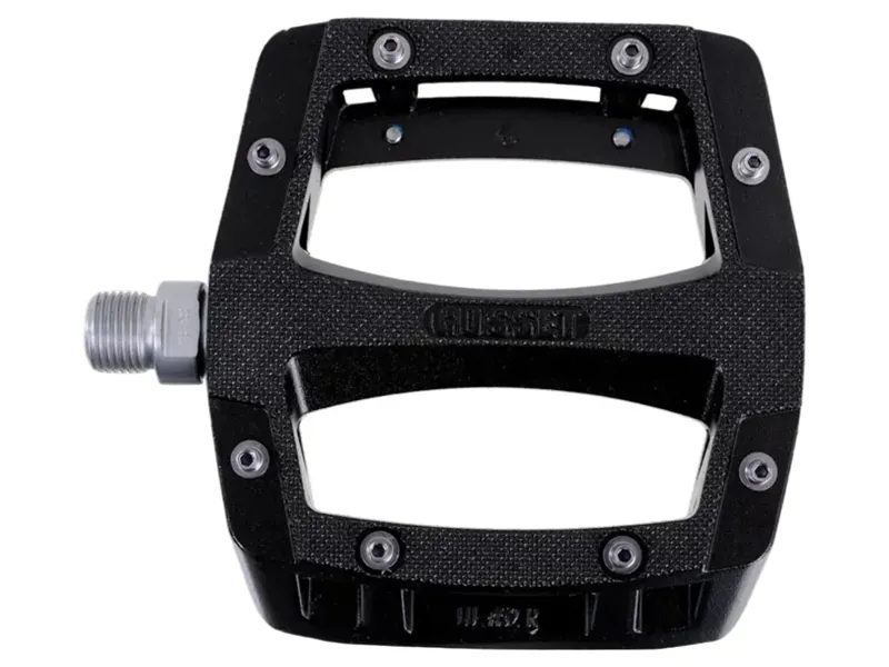 Gusset Slim Jim Low Profile Alloy Platform Pedals 9/16 in Black