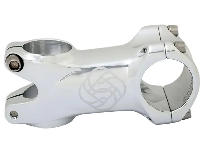 Gusset Staff Stem +/-5 Deg Alloy 31.8mm in Silver-4