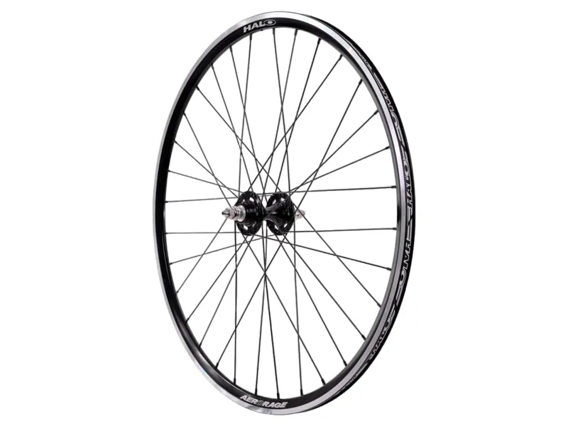 Halo Aerorage Track 700C Rim Brake Fixed Rear Wheel in Black