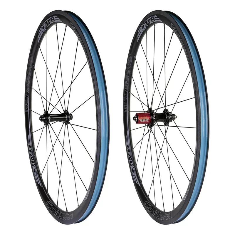 Balfes Bikes Halo Carbaura RC35 RS2 Supadrive Carbon Rim Brake Wheelset in Black | Free postage over £30, £10 off first order, price match & 0% finance.