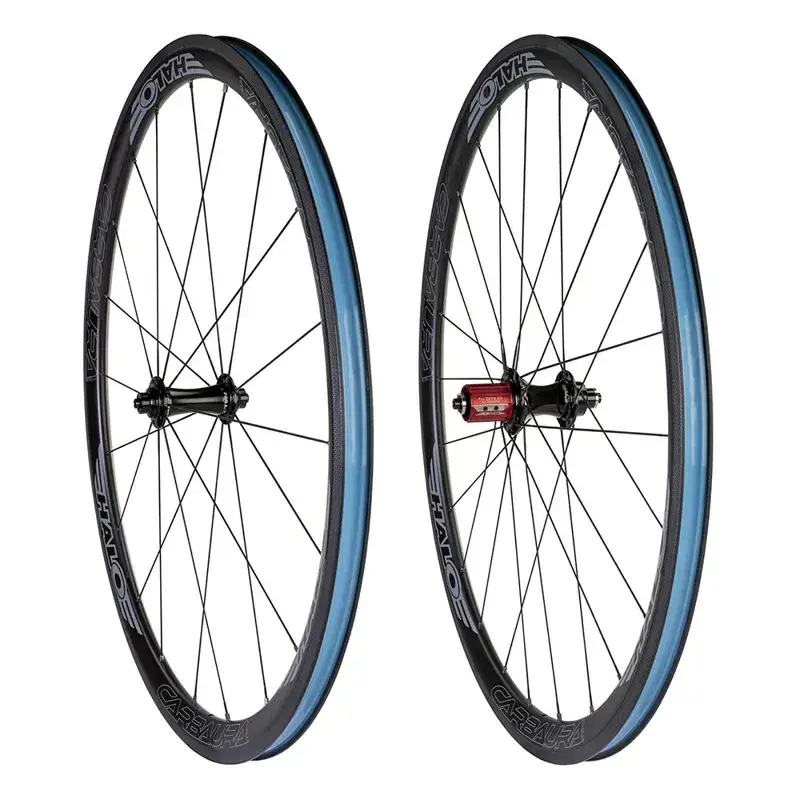 Balfes Bikes Halo Carbaura RC35 RS2 Supadrive Carbon Rim Brake Wheelset in Black | Free postage over £30, £10 off first order, price match & 0% finance.