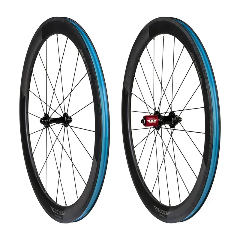 Balfes Bikes Halo Carbaura RC50 RS2 Supadrive 50mm Carbon Rim Brake Wheelset in Black | Free postage over £30, £10 off first order, price match & 0% finance.