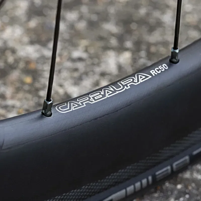 Halo Carbaura RC50 RS2 Supadrive 50mm Carbon Rim Brake Wheelset in Black-3