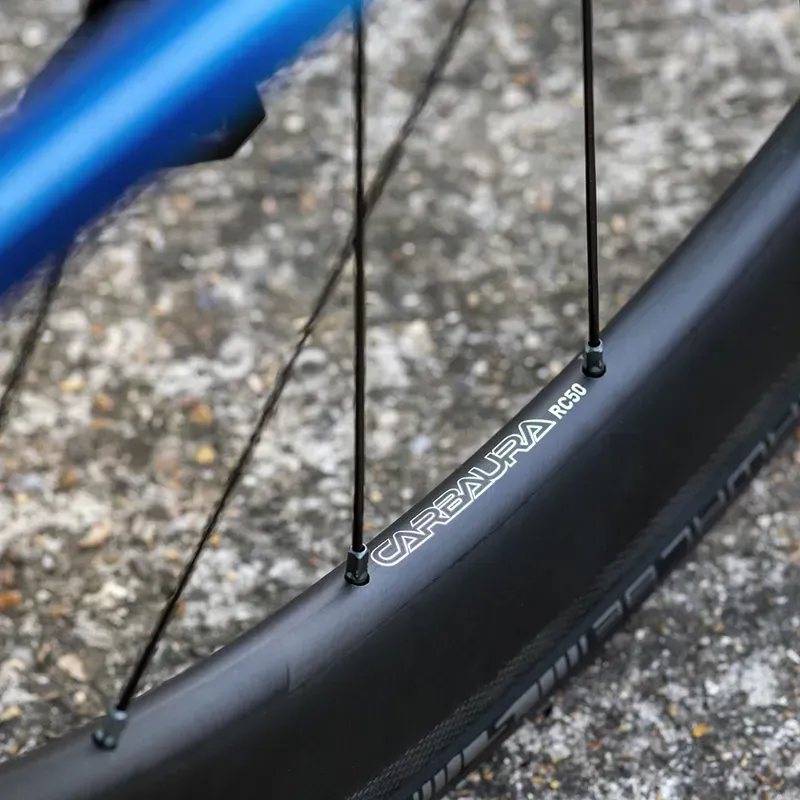 Halo Carbaura RC50 RS2 Supadrive 50mm Carbon Rim Brake Wheelset in Black-4