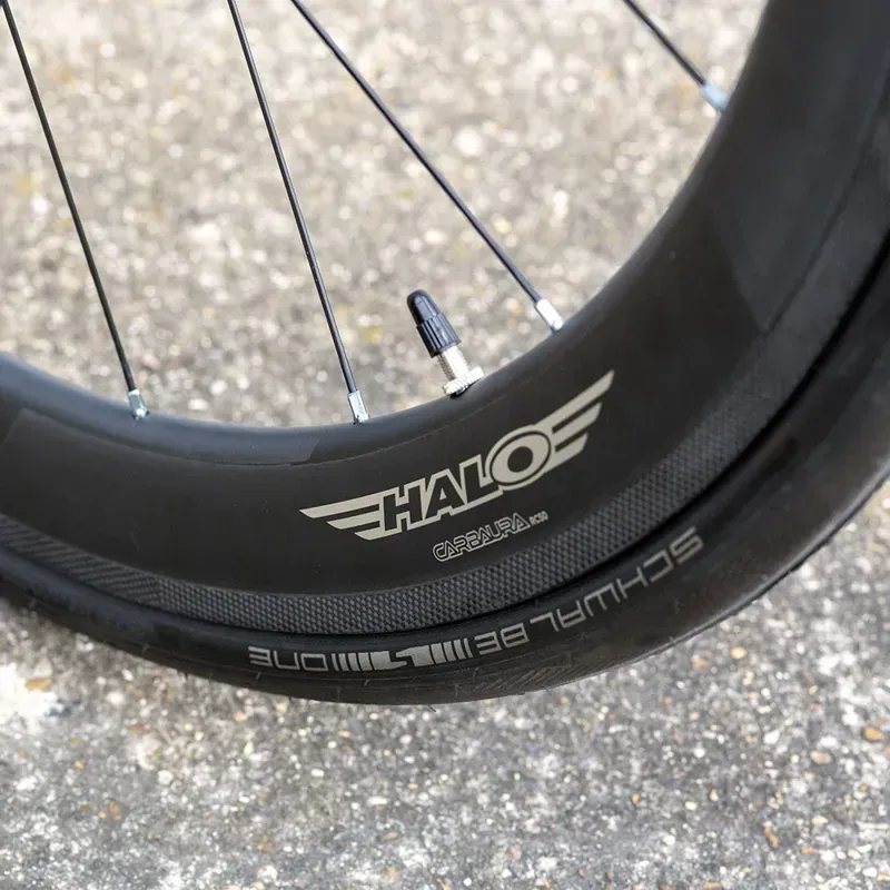 Halo Carbaura RC50 RS2 Supadrive 50mm Deep Carbon Rim Brake Wheelset in Silver-3