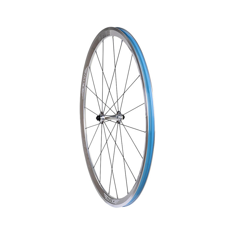Balfes Bikes Halo Devaura RS2 700c Front Wheel in Silver with Black Spokes | Free postage over £30, £10 off first order, price match & 0% finance.