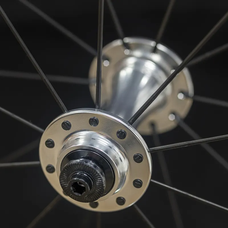 Halo Devaura RS2 700c Front Wheel in Silver with Black Spokes-1