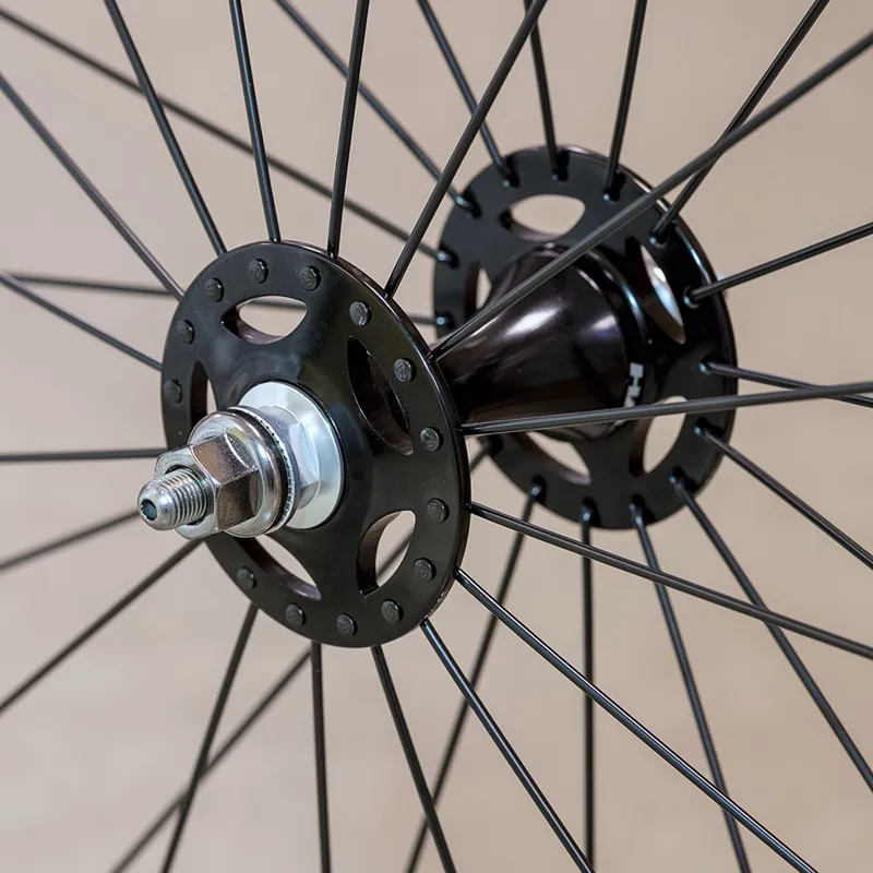 Halo Evaura Track 700c Front Wheel 32H in Stealth Black-1